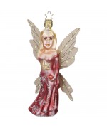 NEW - Inge Glas Glass Ornament - "Valeriana" Pink Fairy